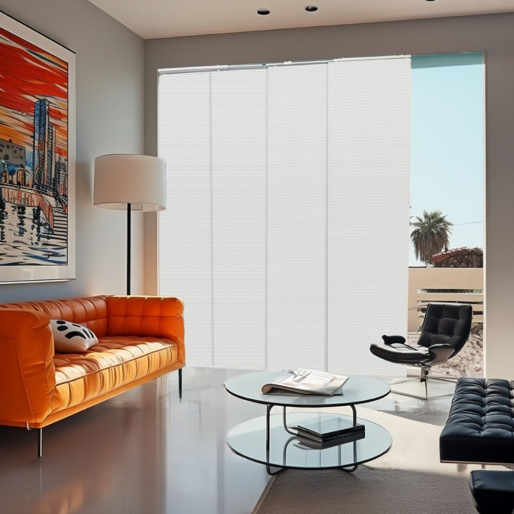 Panel Track Blinds - 1% Solar, Avalon Collection