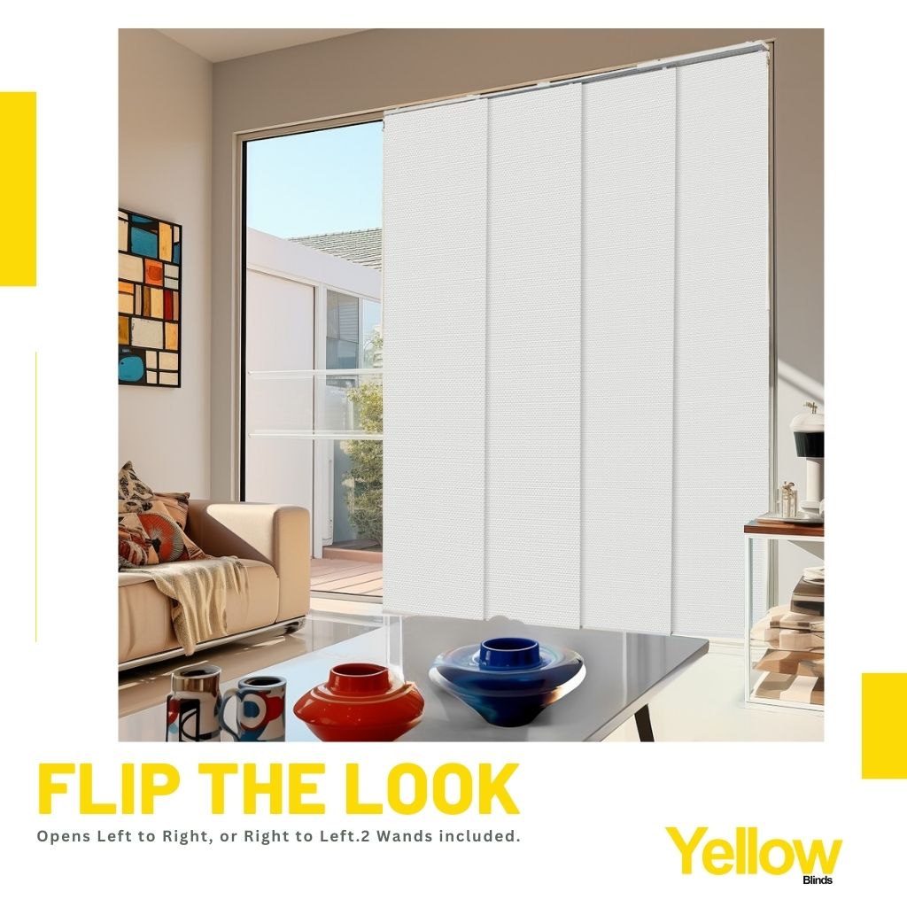 Panel Track Blinds - 1% Solar, Avalon Collection