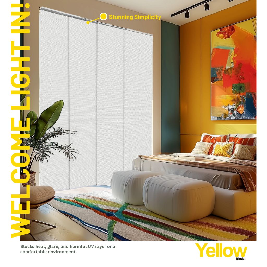 Panel Track Blinds - 1% Solar, Avalon Collection