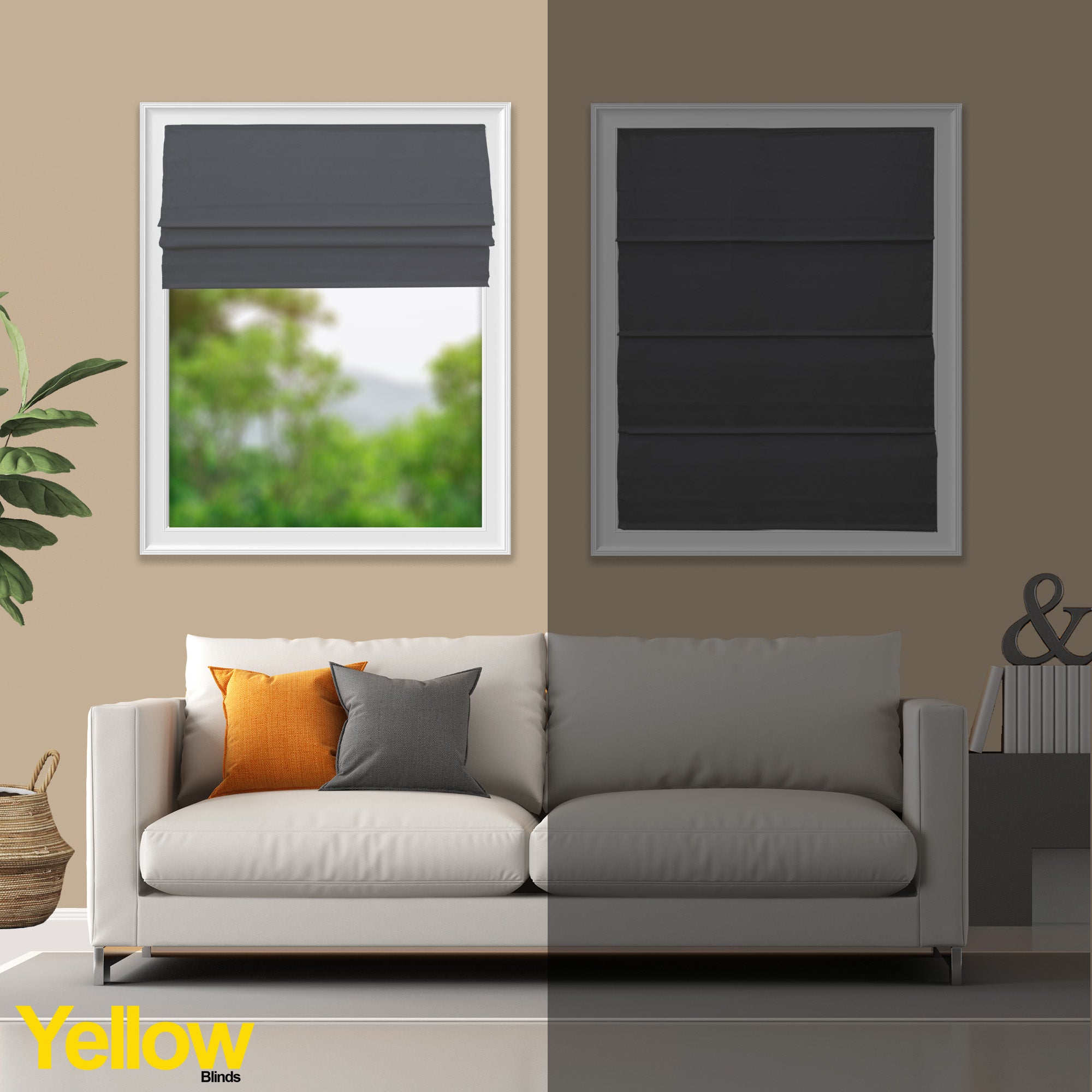 Roman Shades – Light Filtering, Lakehouse Collection