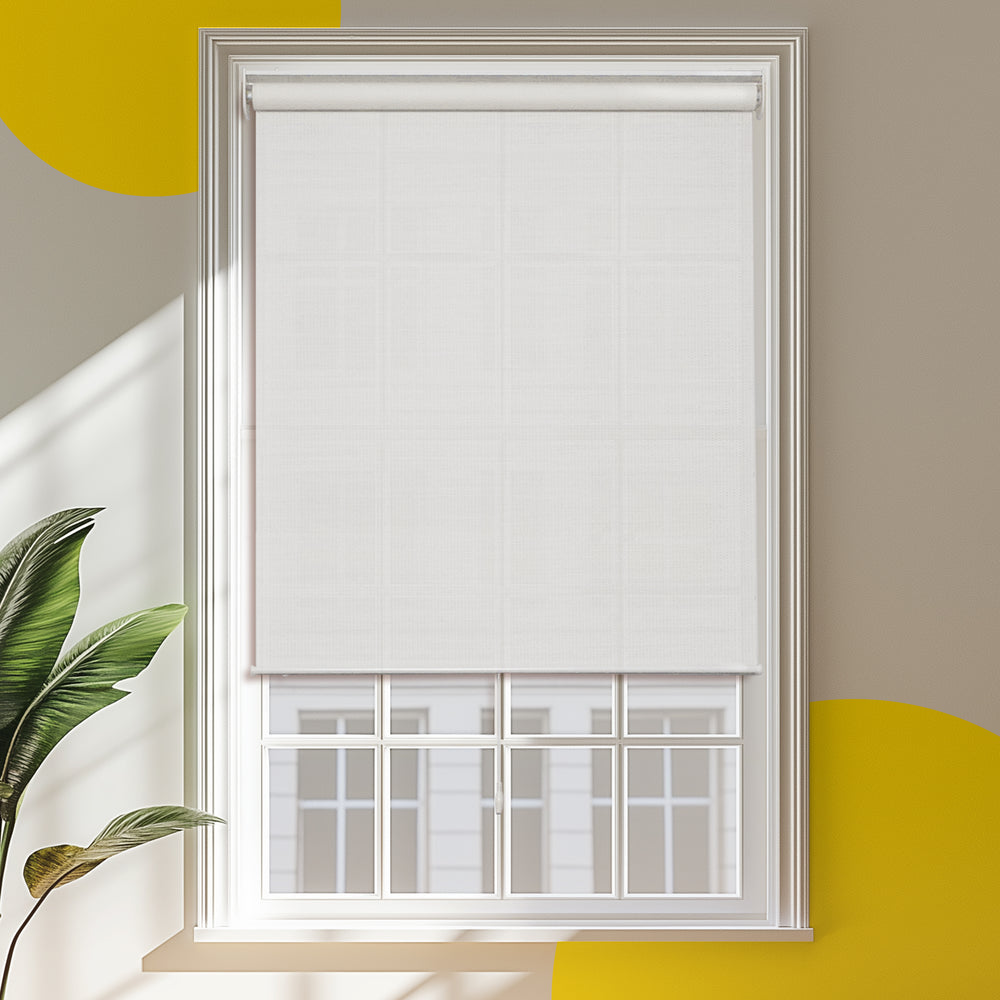 Cordless | Snap-N-Glide Roller Shades | Weave White