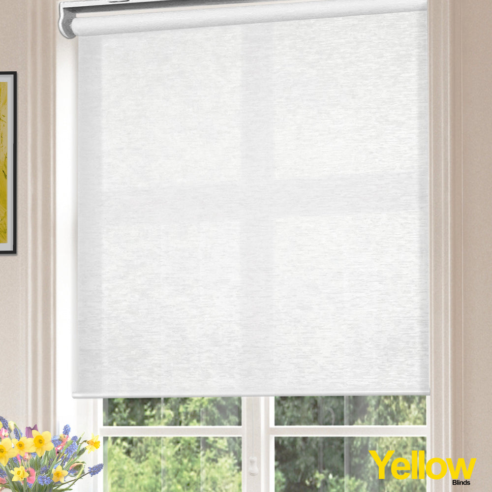 Cordless | Snap-N-Glide Roller Shades | Cotton White